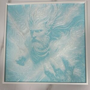Mystical Blue and White 3d Art